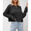 Women's Fried Dough Twists Cord Knit Loose Thick Needle Pullover Sweater